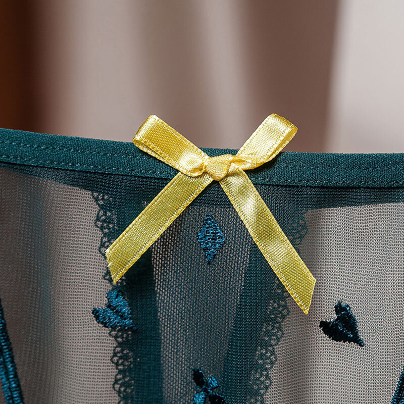 女性のための刺embroideryのセクシーなランジェリー,エロティックなひも,ローウエスト,親密な下着,透明な女性のための薄いベルト