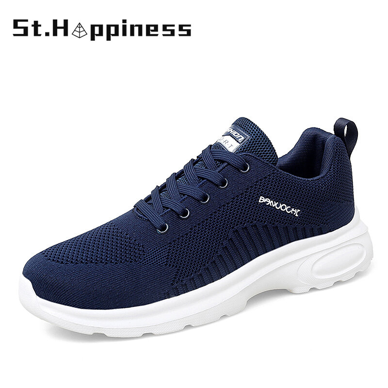 2021 New Summer Men's Mesh Casual Shoes Slip On Clunky Sneaker For Men Fashion Thick-Soled Dad Shoes Platform Sneakers Big Size