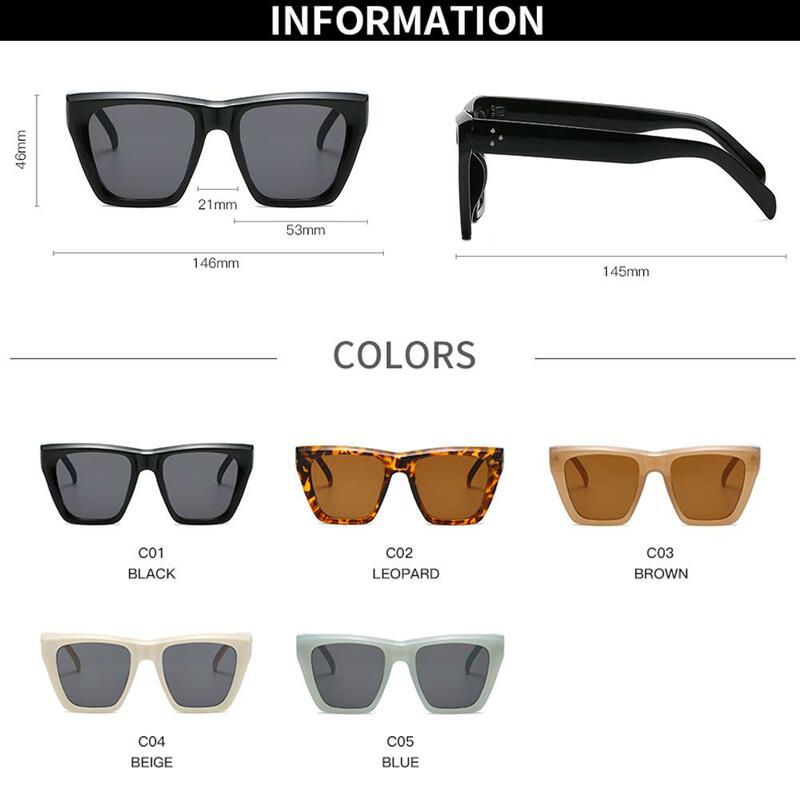 Óculos de sol gatinho e retrô feminino, óculos vintage coloridos para mulheres 2021