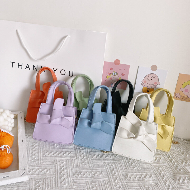 Mädchen Mini Geldbörsen und Handtaschen 2020 Candy Farbe Kupplung Geldbörse Kleines Mädchen Umhängetaschen Baby Party Hand Tasche Geschenk