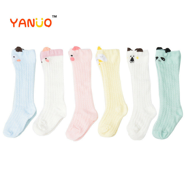 Cartoon Cute Child Mosquito Socks Bear Animal Baby Cotton Socks Knee High Long leg calzini caldi per ragazzi e ragazze 0-3 anni