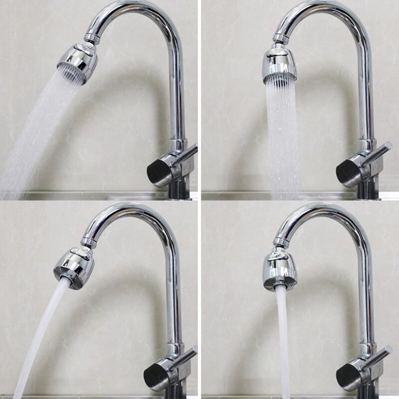 Kitchen Faucet Aerator 360° Rotatable Bent Water Saving Tap Aerator Diffuser Faucet Nozzle Filter Shower Nozzle Tap Connector