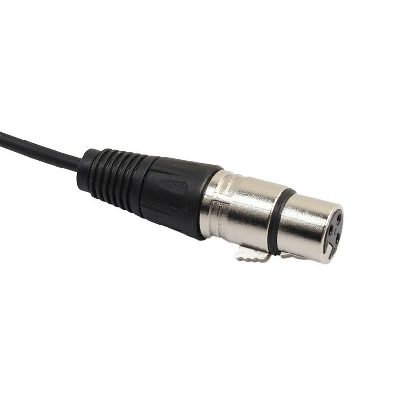 Адаптер с 3 контактами XLR, штепсельная вилка на 2 розетки, женский кабель, свинцовое аудио-удлинитель, модель 300 мм, черный цвет