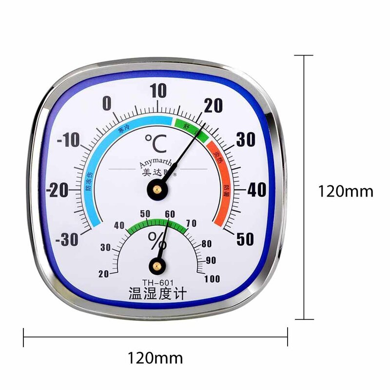 Wall Mounted Digital Temperature Humidity Gauge Meter Indoor Outdoor Electronic Thermometer Hygrometer Home Office Measure Tools