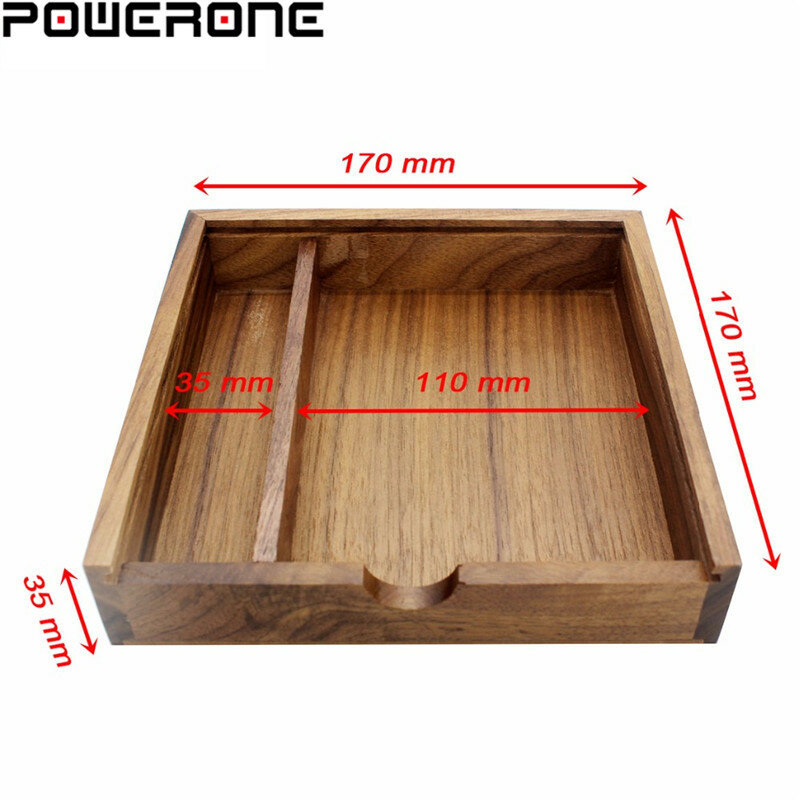 POWERONE-memoria usb de madera para estudio de fotografía, Pendrive de 8GB con logotipo gratis, único álbum de fotos de nogal, 170x170x35mm, 1 unidad