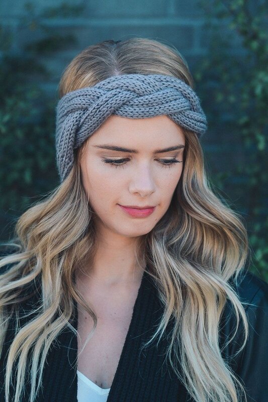 Zestaw Twist Knit wełna opaska turban na głowę zima kobieta moda opaski do włosów elastyczna wykonana z akcesoriów dziewczyna ozdoby szalik 2021 solidna