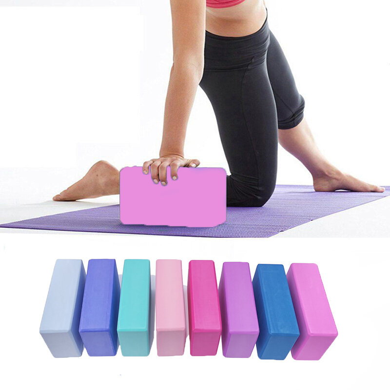 Bloque de Yoga de EVA de rutina ejercicios Fitness de reforzar cinturón elástico ayuda entrenamiento para Pilates la forma del cuerpo de equipos de Fitness 