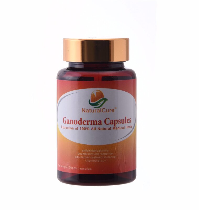 NaturalCure Ganoderma Lucidum 포자 분말 캡슐, 천연 초본 추출, CFDA, 암 예방 및 치료,
