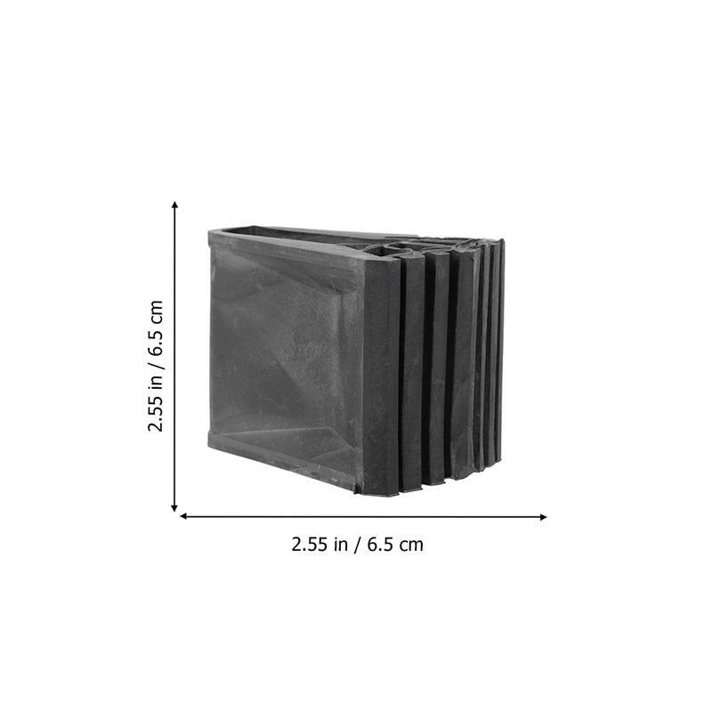 4 pces dobrável escada perna capa resistente ao desgaste antiderrapante preto quatro-fold multi-funcional móveis canteiro de obras escada capa