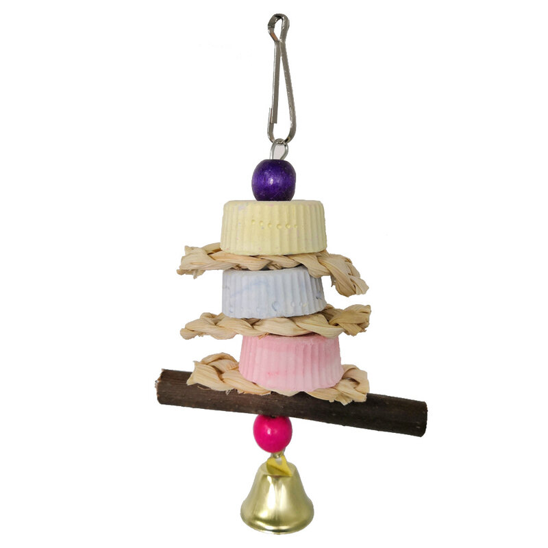 Perles cloches perroquets jouets oiseau accessoires pour animal de compagnie balançoire support animal de compagnie oiseau perroquet mâcher balançoire jouets