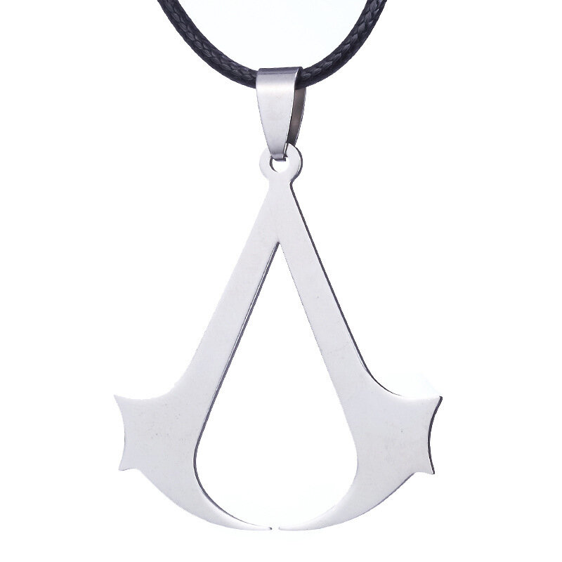 Женское Ожерелье из нержавеющей стали, цепочка с кулоном в виде ажурного убийцы, подарочное Ювелирное Украшение для студентов