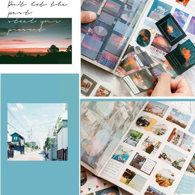 6 نوع دليل الإبداعية لتقوم بها بنفسك ورق تزيين لوازم المواد ملصقات مصغرة سلسلة مذكرات كتاب العالم ملصق السفر S L4G3