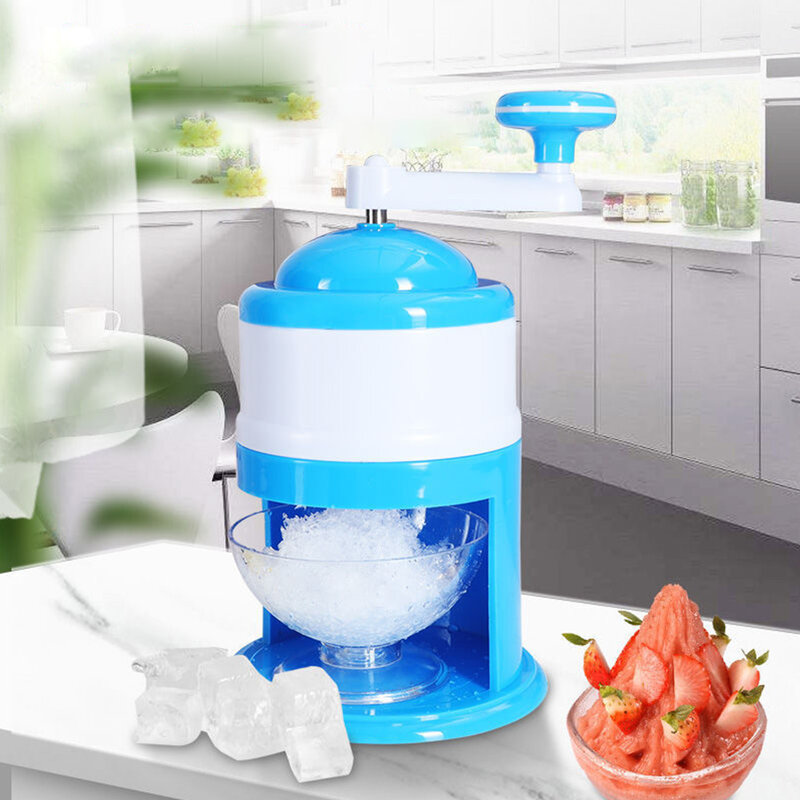Pequeña trituradora de hielo Manual, herramienta de cocina para batidos de frutas, Mini esponja rasgada, máquina de hielo para batidos, bebida fría