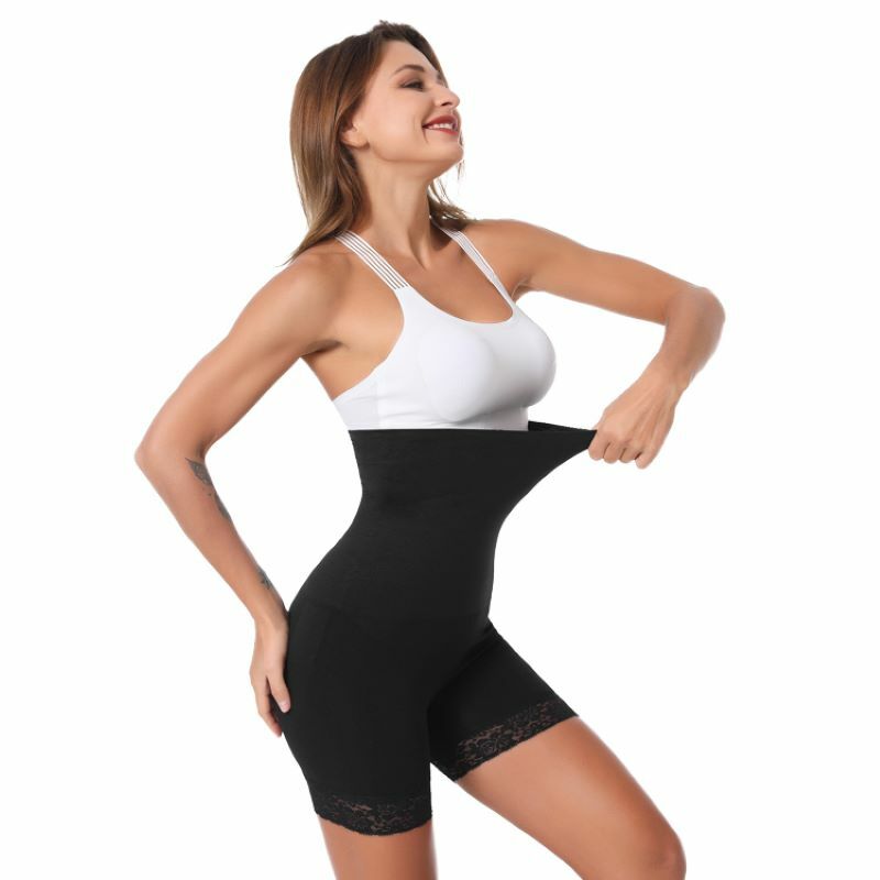 Bermuda modeladora feminina sem costura, roupa de emagrecimento e queima de gordura para anca, 2 peças