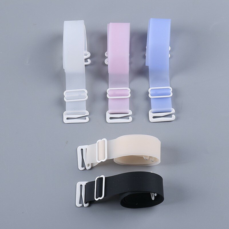 Verão claro sutiã cintas transparente invisível destacável underwear correias ajustável silicone feminino elástico cinto acessórios