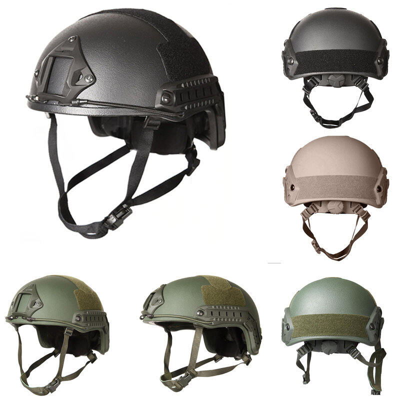 2ชิ้น/ล็อตยุทธวิธีกระสุน FAST Helmet NIJ ระดับ IIIA UHMWPE ป้องกันความปลอดภัยป้องกันตัวเองอุปกรณ์ Bulletproof หมวกน...