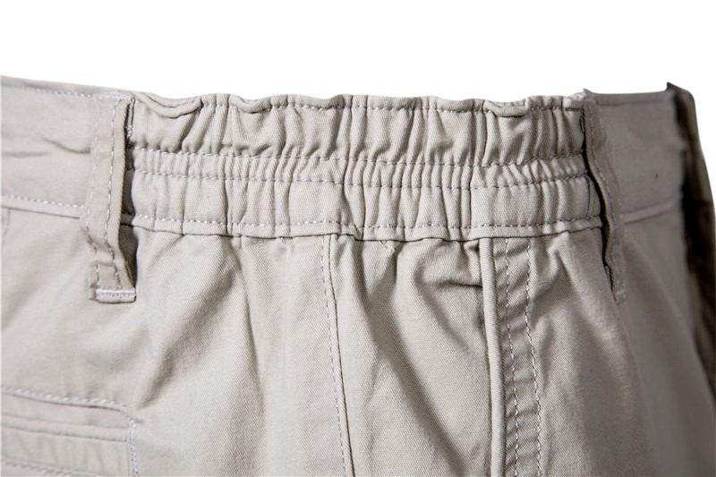 2020 New Summer 100% Cotton Solid Shorts uomo Casual Casual Business Social Elastic Waist Shorts da uomo 10 colori Shorts da spiaggia
