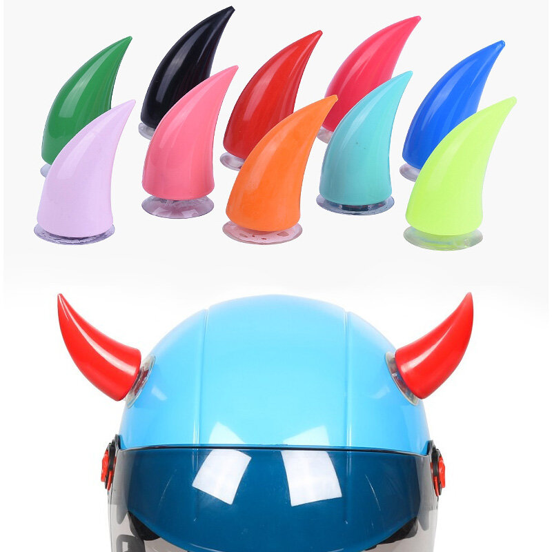 Eliteson-cuernos para cascos de motocicleta, accesorios de decoración para casco de moto todoterreno, alas del diablo, Motocross, 1 ud.