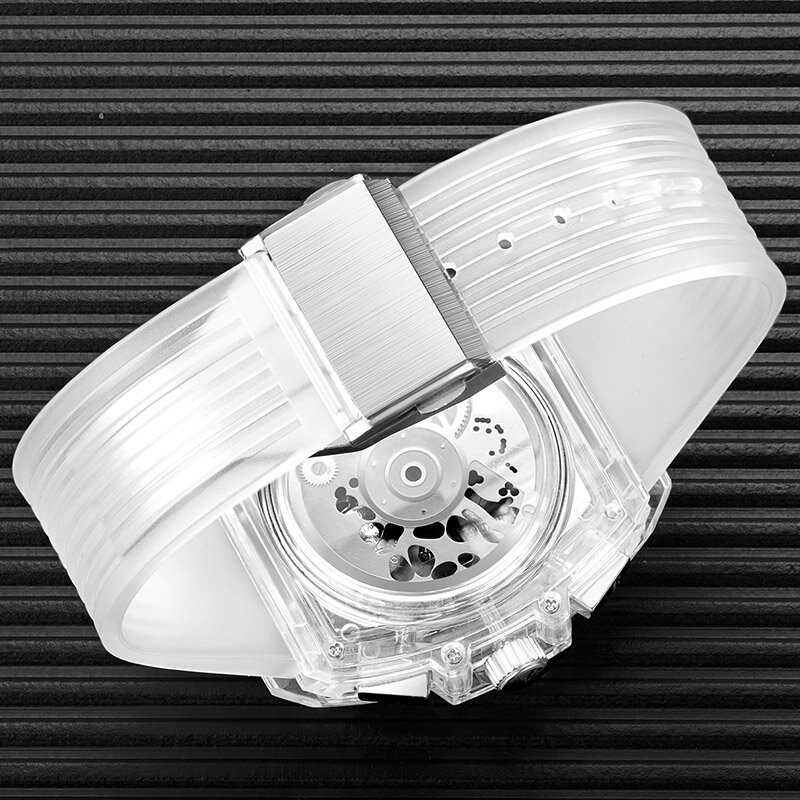 Reloj de cuarzo clásico para hombre, pulsera de silicona, informal, Popular, resistente al agua