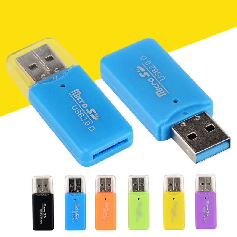 جديد USB 2.0 إلى مايكرو SD TF محول Cardreader قارئ بطاقة صغيرة قارئ بطاقة الذاكرة الذكية لقارئ بطاقة SD الصغيرة عالية الجودة