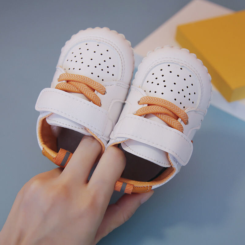 2021 Nieuwe Baby Casual Schoenen Naaien Zak Schoenen Zachte Zool Huishouden Vrouwelijke Pop Schoenen Mannelijke Baby Peuter Schoenen Kleine Lederen schoenen