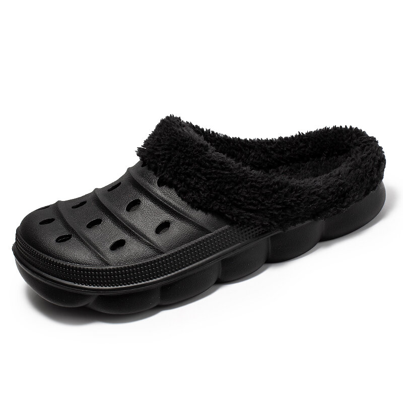 YISHEN ผู้หญิงรองเท้าแตะในร่มฤดูหนาว Warm Plush Soft ฝ้าย Unisex สไลด์แฟชั่นกันน้ำ Comfort Home คู่รองเท้า