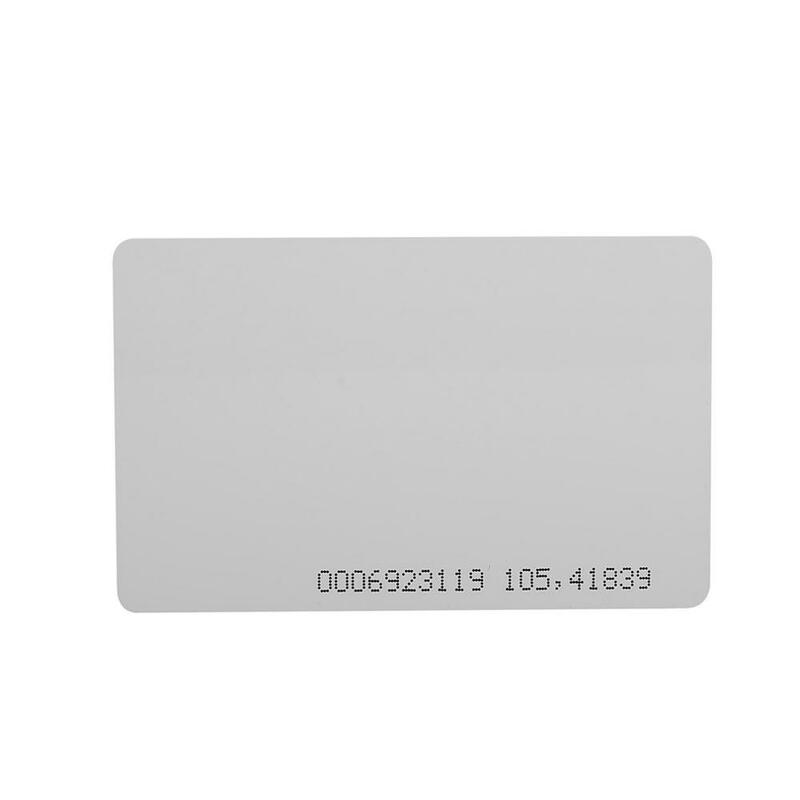 Carte à puce RFID 125KHz EM4100/TK4100, carte d'identité de proximité fine de 0.85mm pour le contrôle d'accès, haute qualité, 10 pièces