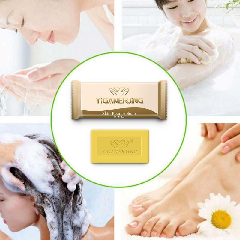 Jabón de azufre para limpieza profunda de la piel, jabones para eliminación de ácaros de la espalda, acné, seborrea, baño antihongos, TSLM1