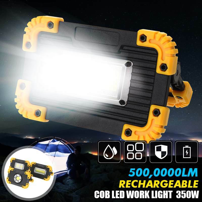 5000000 LM COB LED Floodlight USB Charging 5-8 Hours Spot Work Lamp Outdoor Camping Portable Led Searchlight Rechargeable Batter