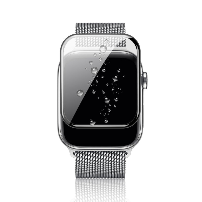 ใช้ได้กับ Apple Watch กันน้ำ Soft Glass Film Series 6 SE 5 43 38มม.40มม.42มม.44MM Iwatch 3 2 1 Screen Protector
