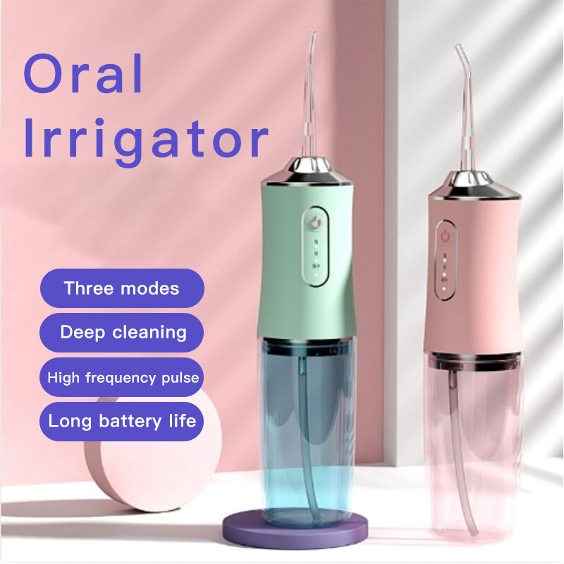 Irrigador oral, raspador dental, palito fio dental de água, ferramenta de limpeza para os dentes, cuidados, clareamento, limpeza, remoção de tártaro
