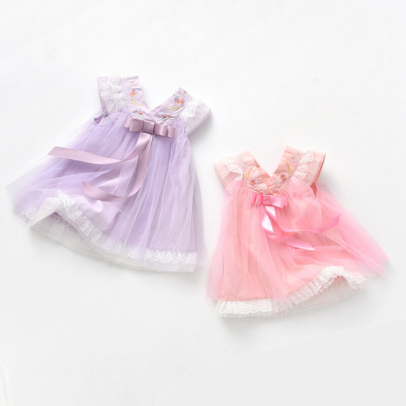 Детская одежда бренда Yg, детская юбка принцессы ханьфу для девочек, древнее платье Xiaqingsha, юбка Xianxianru, светло-коричневый