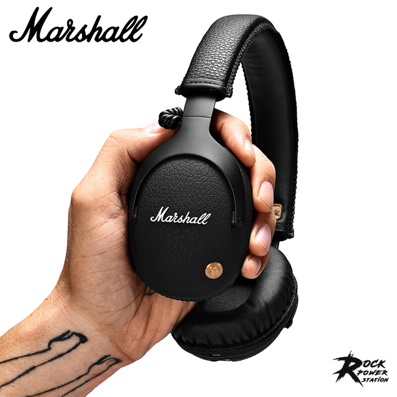 100% Original Marshall Monitor Bluetooth Wireless Headphones Rock Earphones Noise-Isolating Deep Bass Foldable Sport Gaming Head