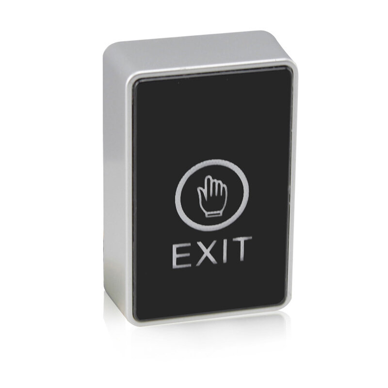 Botón de salida táctil de retroiluminación, interruptor de liberación de puerta sin contacto infrarrojo para sistema de Control de acceso con indicador LED, 86x50mm