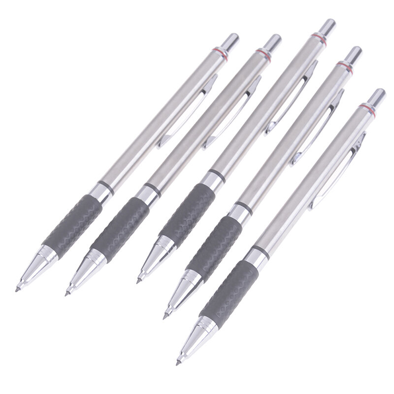 2.0mm Lead Holder Mechanical Pencil 2mm Metal Lead Holder Mechanical Draft Pencil Drawing School Office Supplies