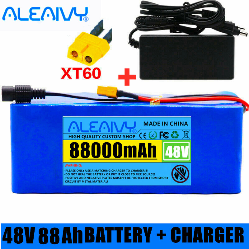 Batterie Lithium-Ion 13s3p 48v, 28ah ~ 99999Ah, 1000w, pour vélo électrique 54.6v, avec BMS intégré et chargeur inclus