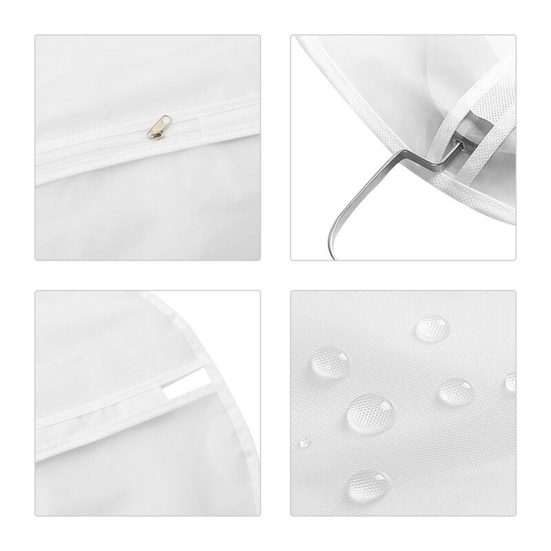 CellDeal 5 قطعة طوي الغبار الملابس يغطي دعوى معطف حامي حالة المنظم الغبار غطاء الملابس معلقة أكياس خزانة