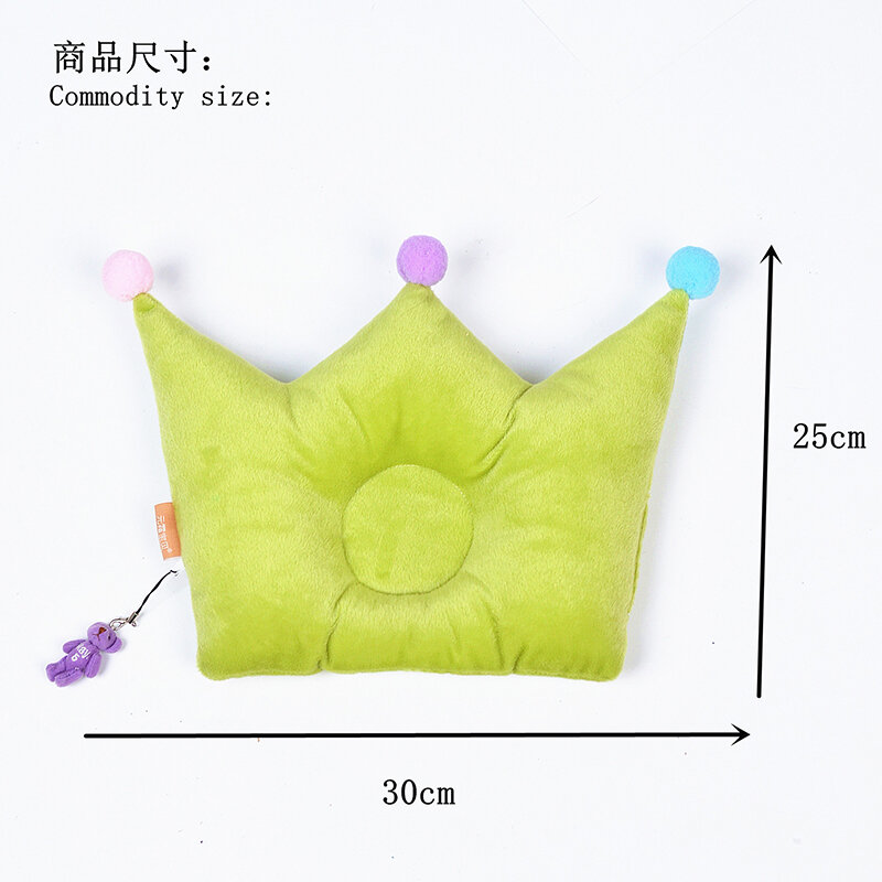 Baby Pillow Newborn baby pillows Head Positioner Velve  flat head pillow for Infant Anti-rollover with Pendant lovely YCZ013