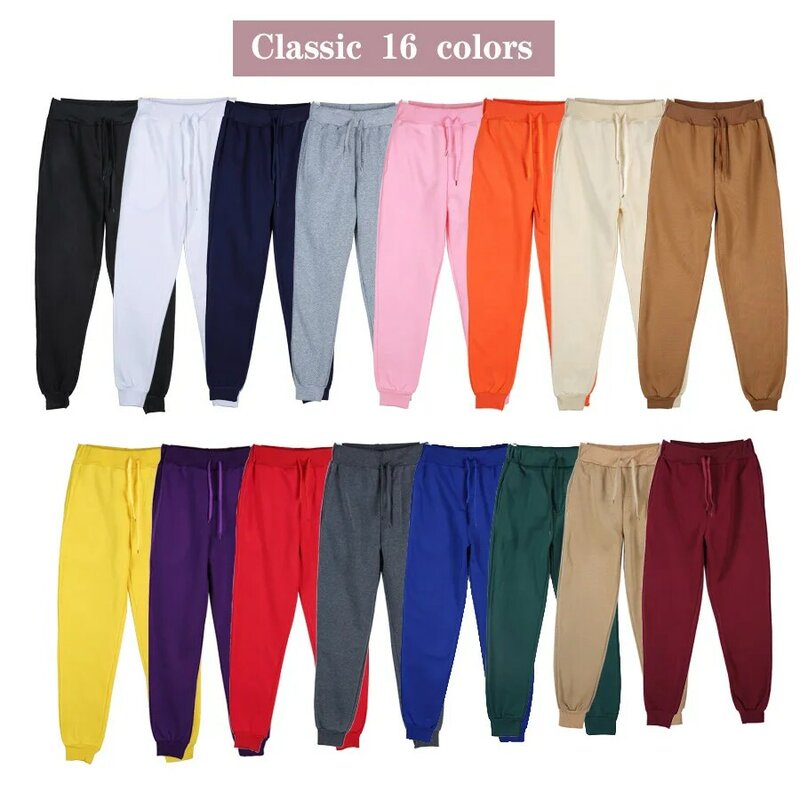 Pantalones de chándal informales para hombre, ropa para correr, wmhyyfd, Fitness, 15 colores, 2020