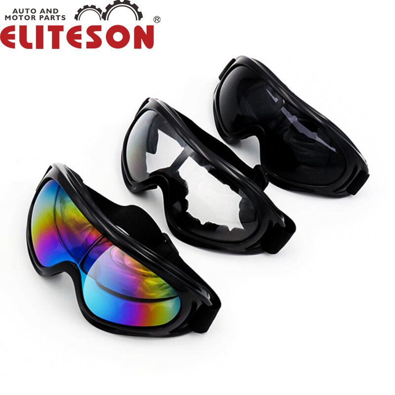 Eliteson نظارات للدراجات النارية دراجة نارية سكوتر السائق نظارات يندبروف UV حماية ركوب الدراجات نظارات رياضية الرجال مكبرة