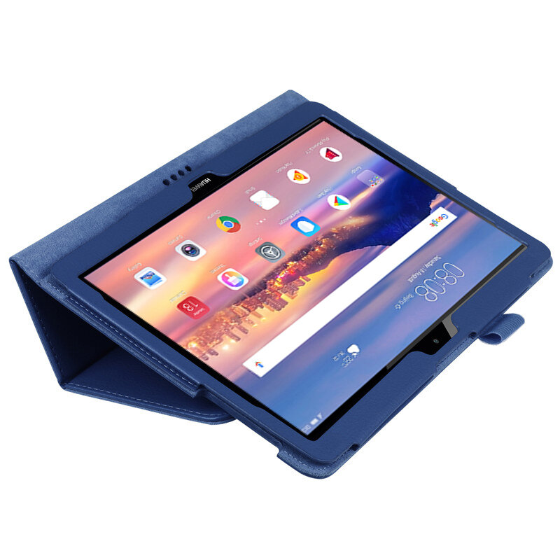 حافظة ذكية لـ Huawe Mediapad T5 10 غطاء لوحي حامل Pu جلد Mediapad T5 10.1 "AGS2-W09/L09/غطاء حامي