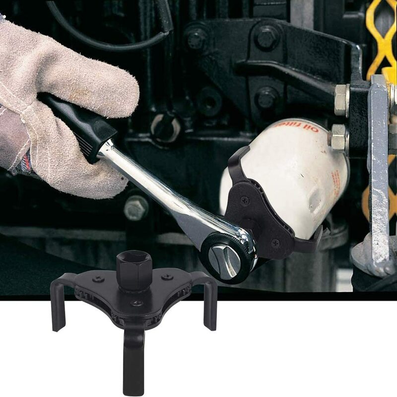 Mikkuppa-llave de filtro de aceite para reparación de automóviles, herramienta de extracción de filtro de aceite bidireccional ajustable, 65-110MM