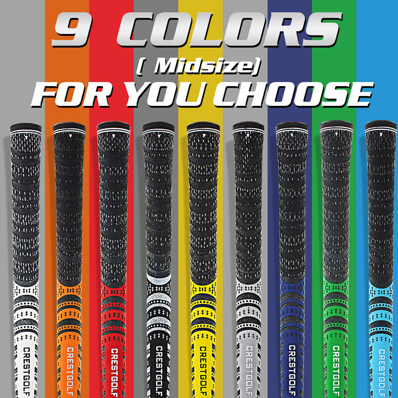 13 buah/pak ukuran sedang profesional benang karbon tongkat Golf genggaman Golf Club grip 9 warna untuk pilihan Agarre Del Palo De Golf