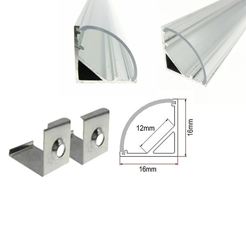 Staffa di metallo per la luce di striscia del led OEM Personalizzata In Acciaio Inox a Forma di U Staffa di Montaggio per LED Luce di Striscia