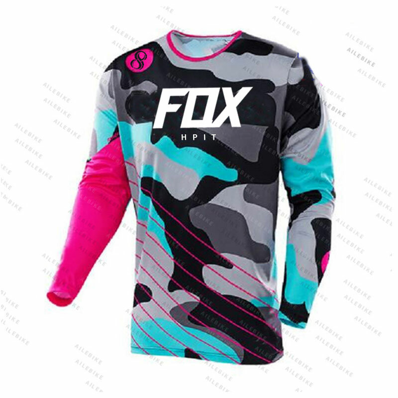 2021 camuflagem camisa de motocross mtb fora da estrada mountain bike downhill jérsei mx bmx ciclismo enduro moletom