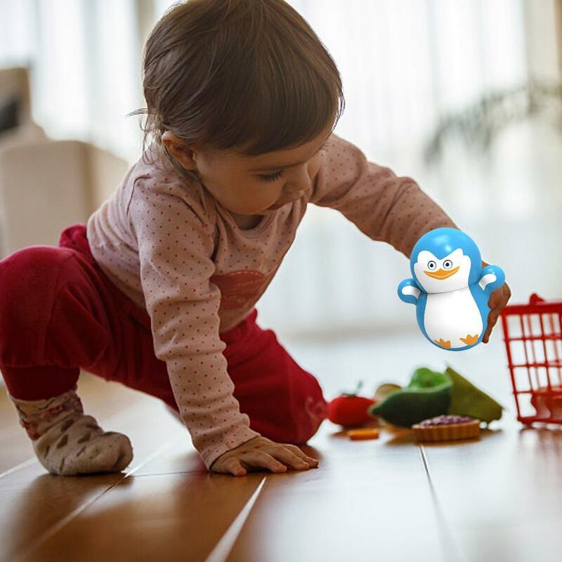 Juguetes para bebés de 6 a 12 meses, juguete de desarrollo, tiempo de barriga, Wobbler, pingüino, Wobbler, regalo para niños y niñas
