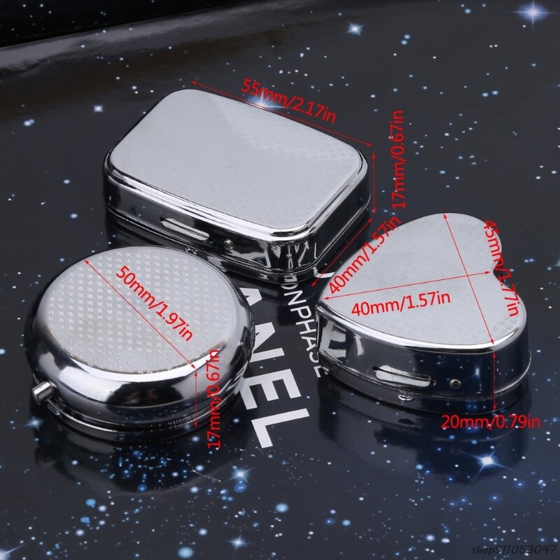 Free Shipping 1PC Pillbox Medicine Container Key Chain Tablet Storage Case Key Ring Pill ju9 21 Wholesales