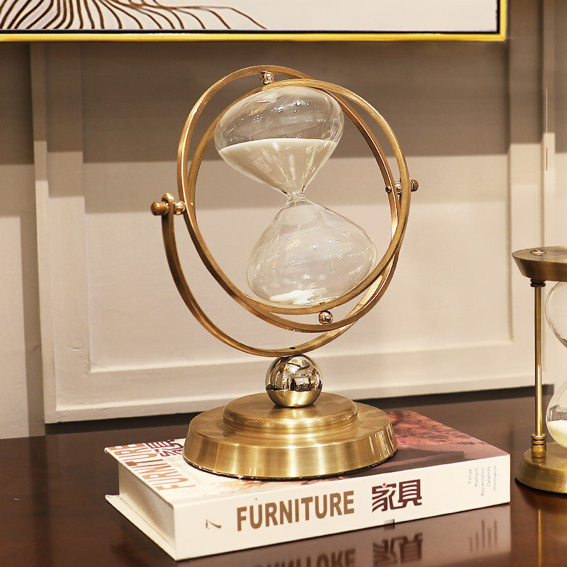Ampulheta 30 minutos personalidade criativa globo ornamentos relógio de areia ampulheta temporizador sala estar mesa decoração para casa presente