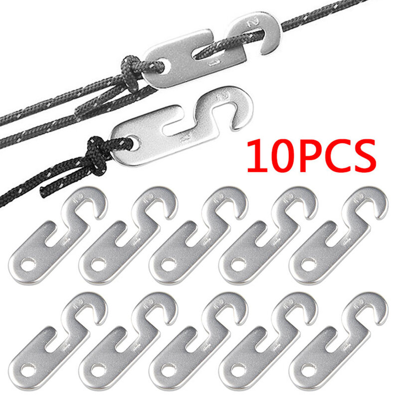 Outdoor Wind Rope Buckle Aluminum alloy Tent Canopy Anti Silp Adjustable Buckle 3MM Windproof Rope Camping Accessories