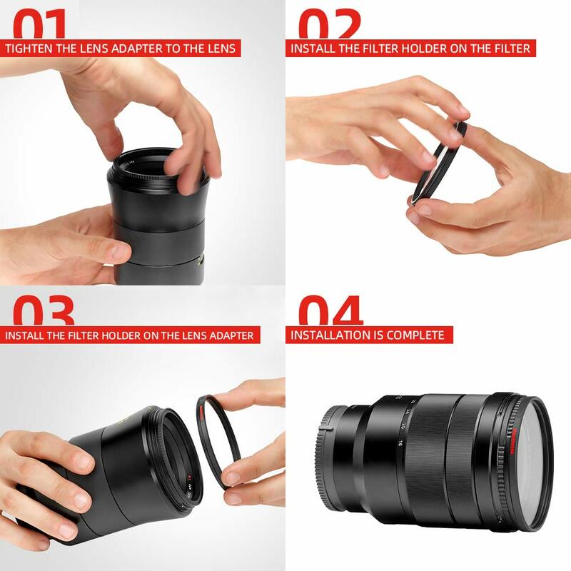 Adaptador de anillos de reducción de filtro 77mm a 52mm 77-52mm 77-52mm 77mm-52mm, anillos de lente de filtro para accesorios de cámara DSLR